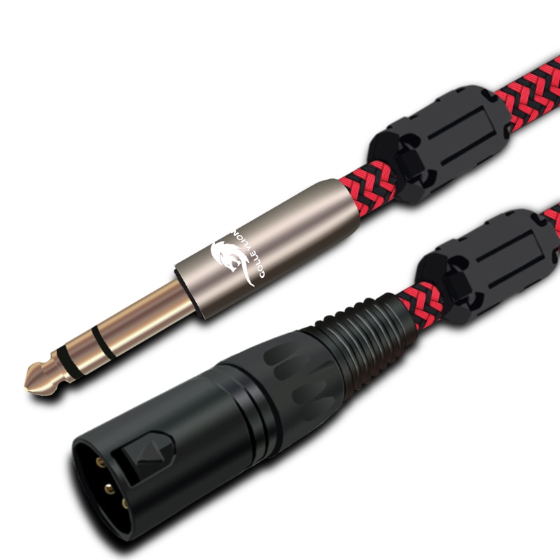 Hifi ũ ̺ ׷ 6.35mm XLR 3 ,   ͼ xlr 1/4 &TRS  뷱 ũ ̺ OFC 1M 2M 3M 5M 8M